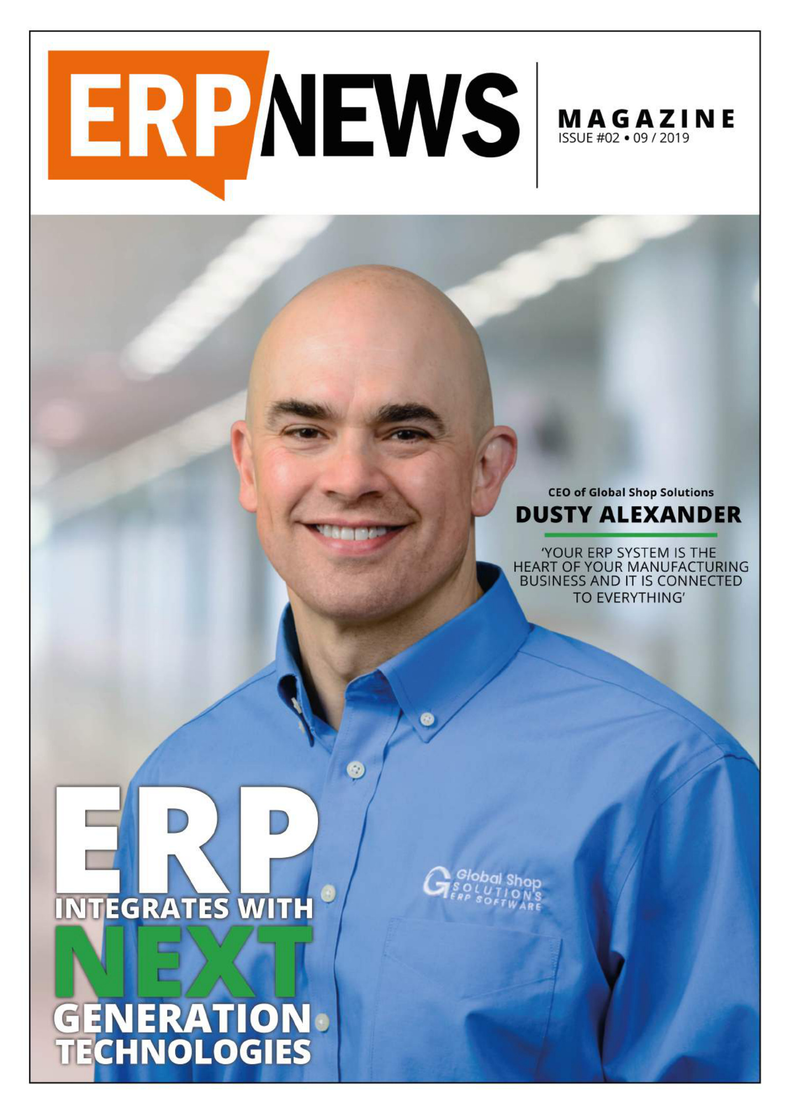 ERP News Magazine Issue 2: ERP Integrates with Next Generation Technologies cover