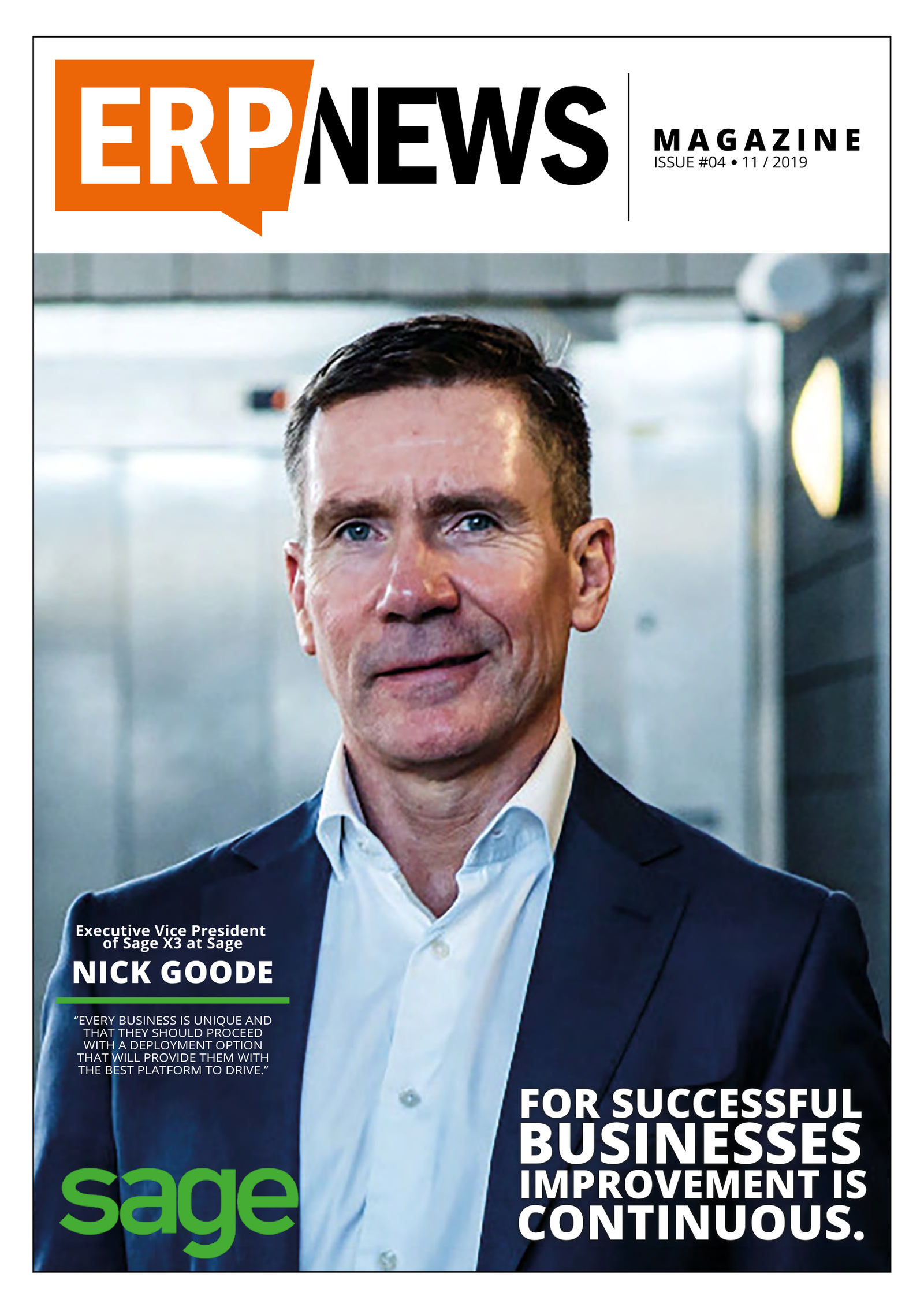 ERP News Magazine Issue 4: For Successful Businesses, Improvement Is Continuous cover