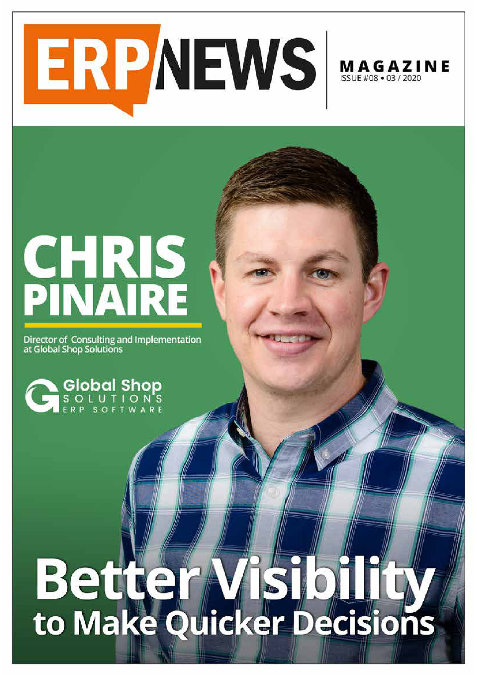 ERP News Magazine Issue 8: Better Visibility to Make Quicker Decisions cover