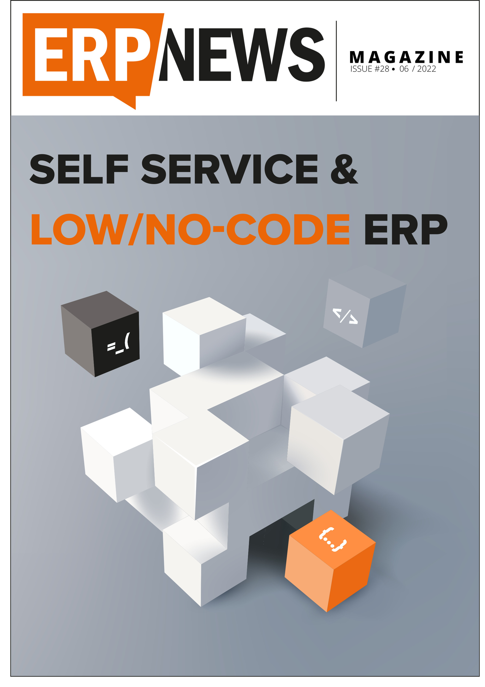 ERP News Magazine Issue 28: Self Service & Low/No-Code ERP cover