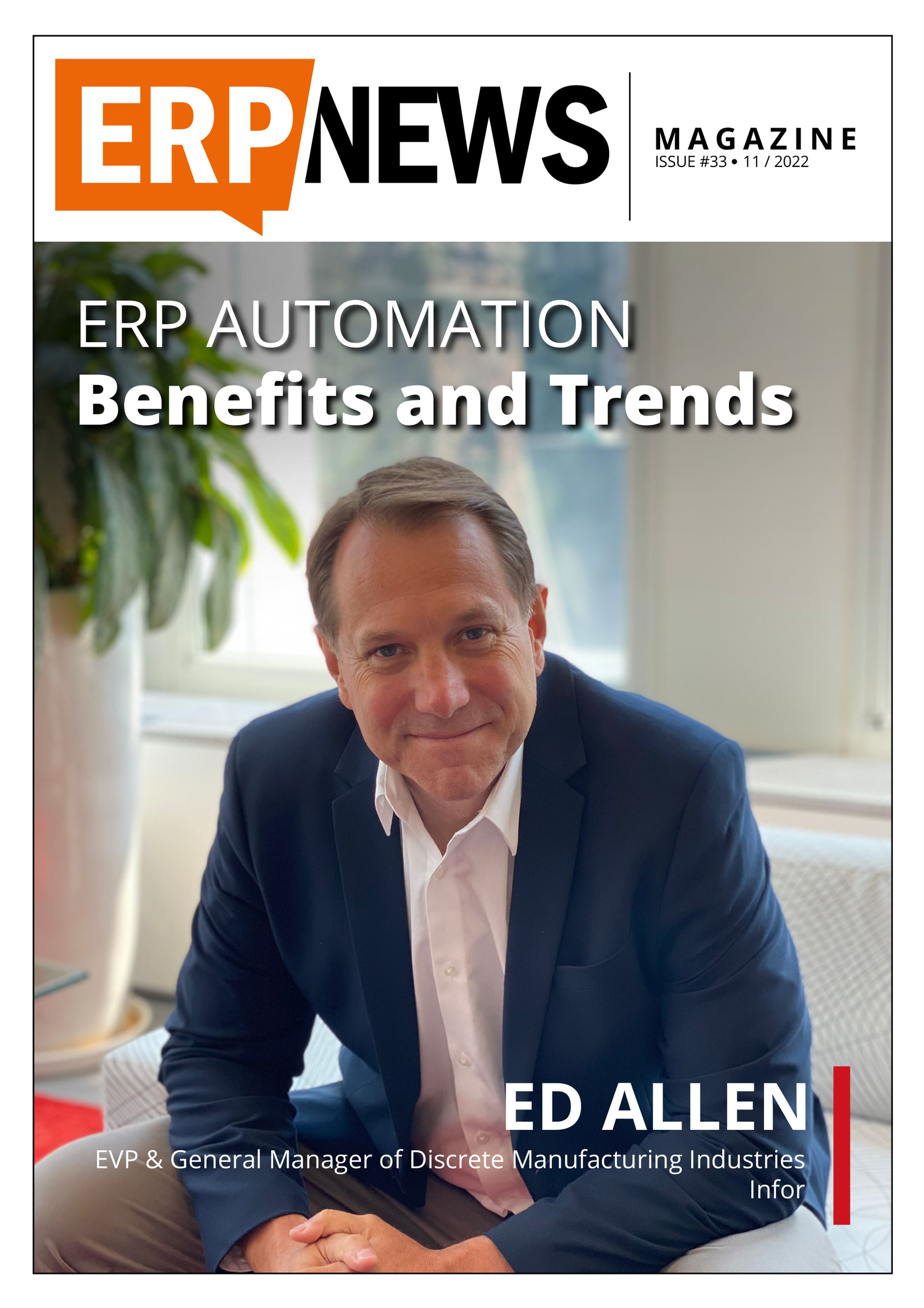 ERP News Magazine Issue 33: ERP Automation: Benefits and Trends cover