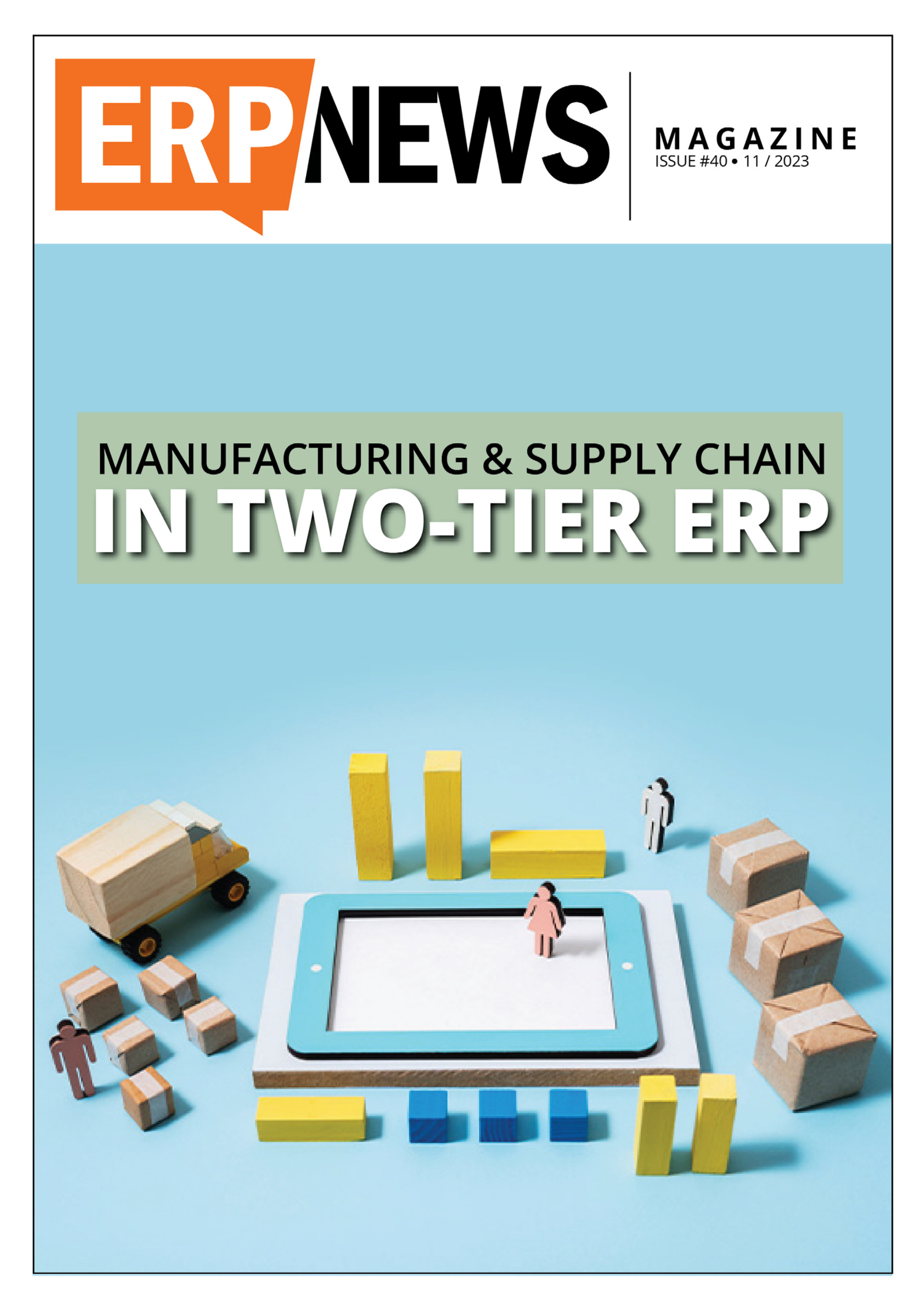 ERP News Magazine Issue 40: Manufacturing & Supply Chain in Two-Tier ERP cover