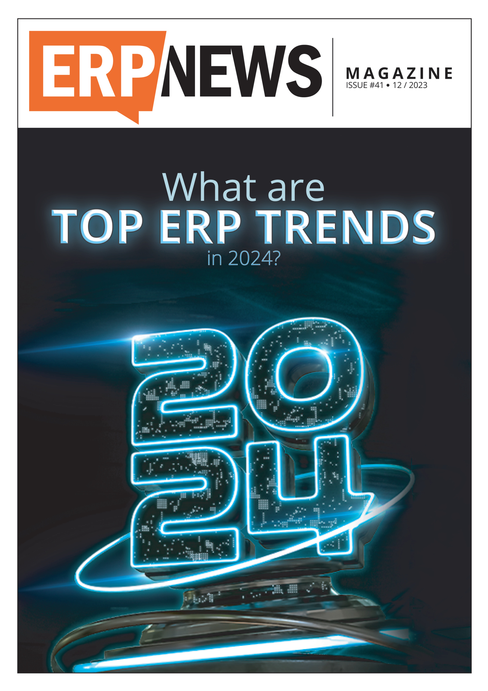 ERP News Magazine Issue 41: What Are the Top ERP Trends in 2024? cover