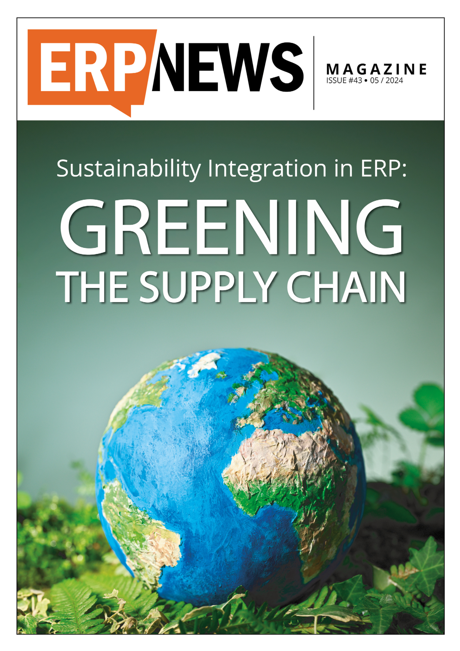ERP News Magazine Issue 43: Sustainability Integration in ERP: Greening the Supply Chain cover