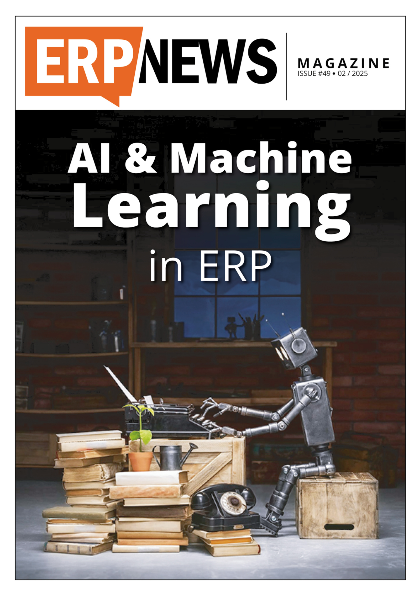 ERP News Magazine Issue 49: AI & Machine Learning in ERP cover