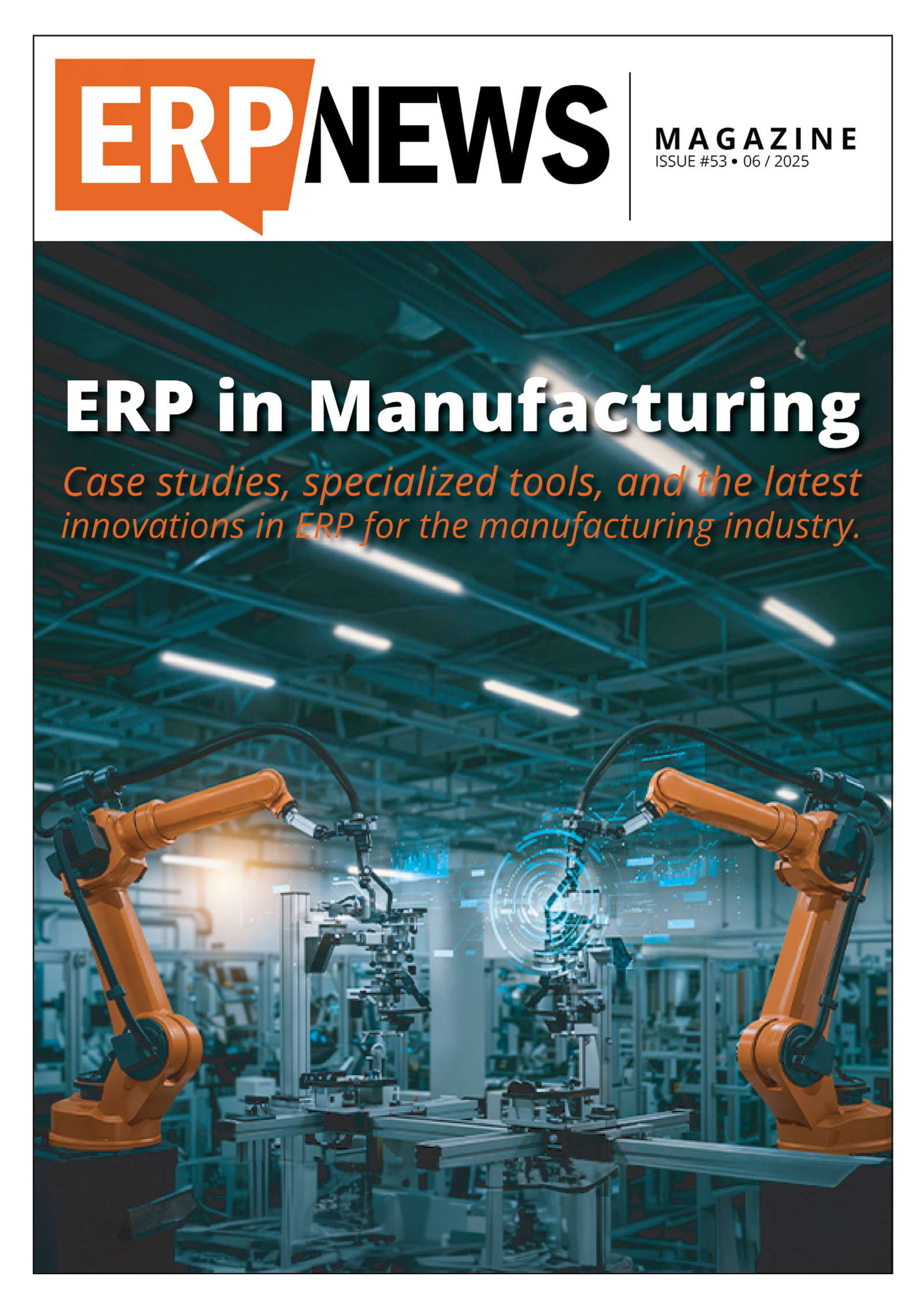 ERP News Magazine Issue 53: ERP in Manufacturing cover