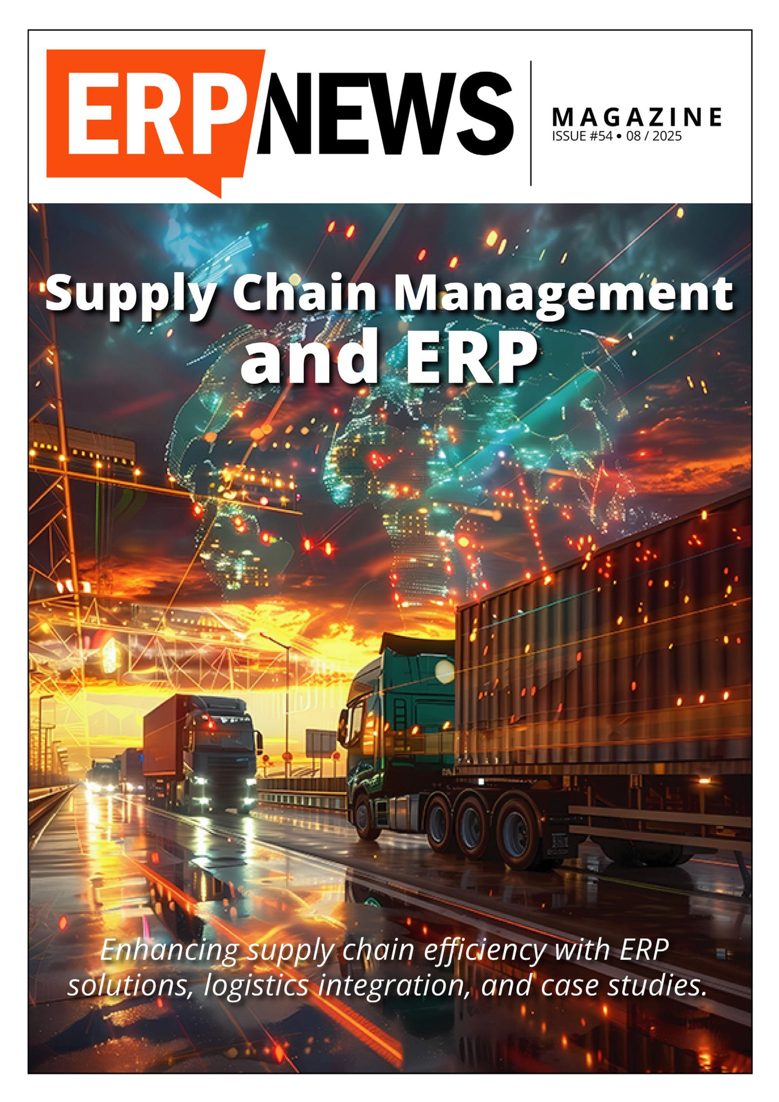 ERP News Magazine Issue 54: Supply Chain Management and ERP cover