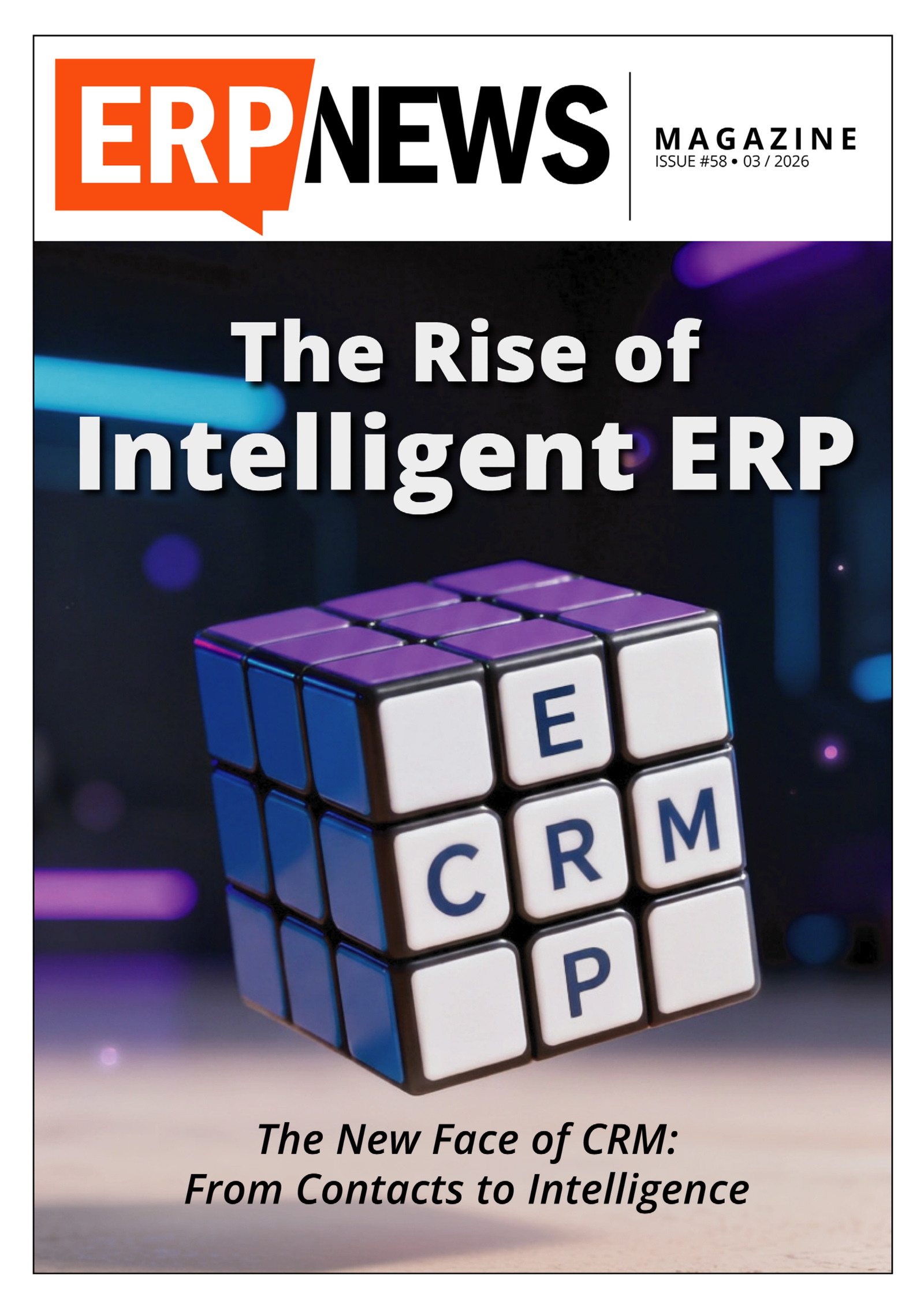 ERP News Magazine Issue 58: The Rise of Intelligent ERP cover