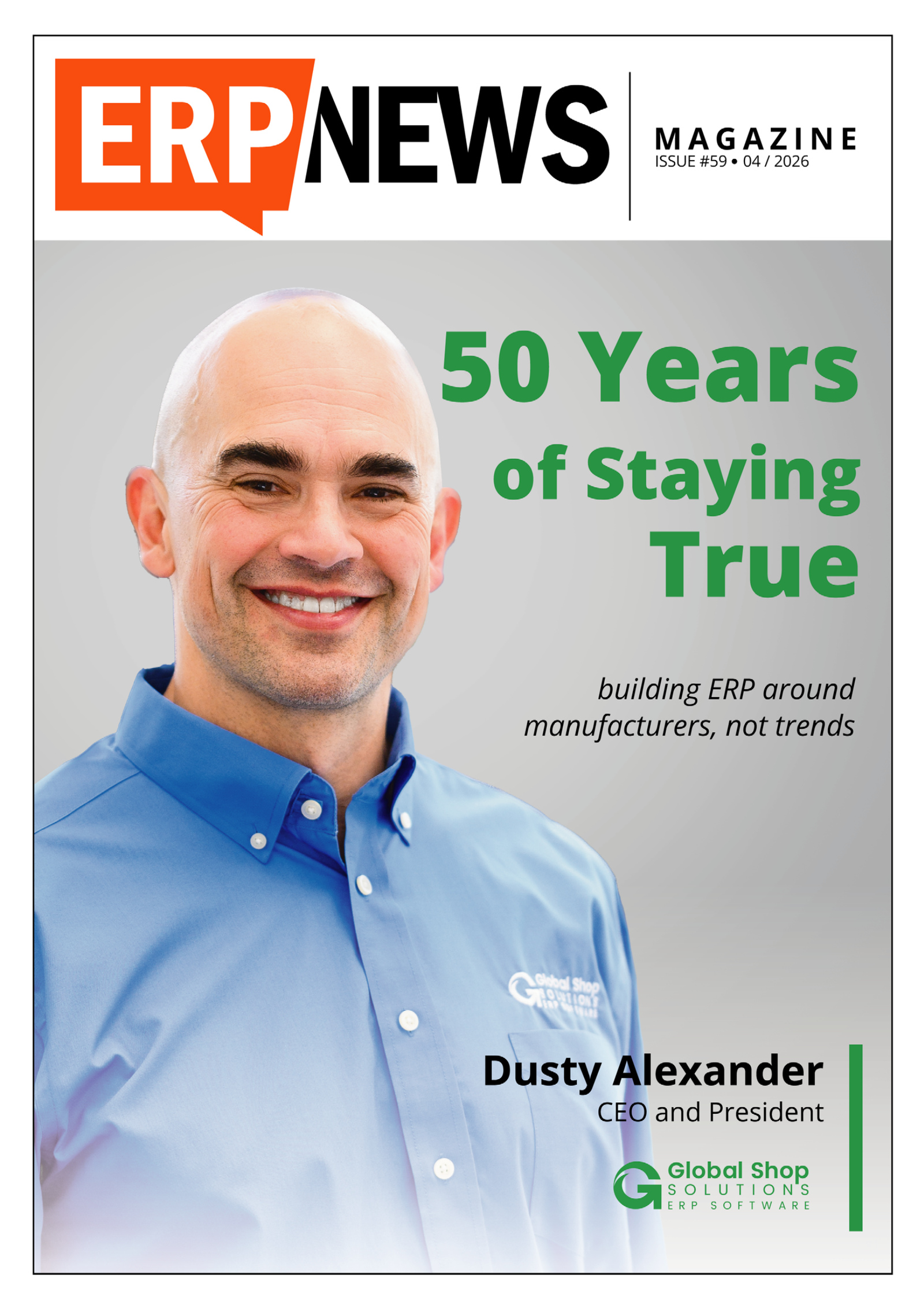 ERP News Magazine Issue 59: 50 Years of Staying True cover