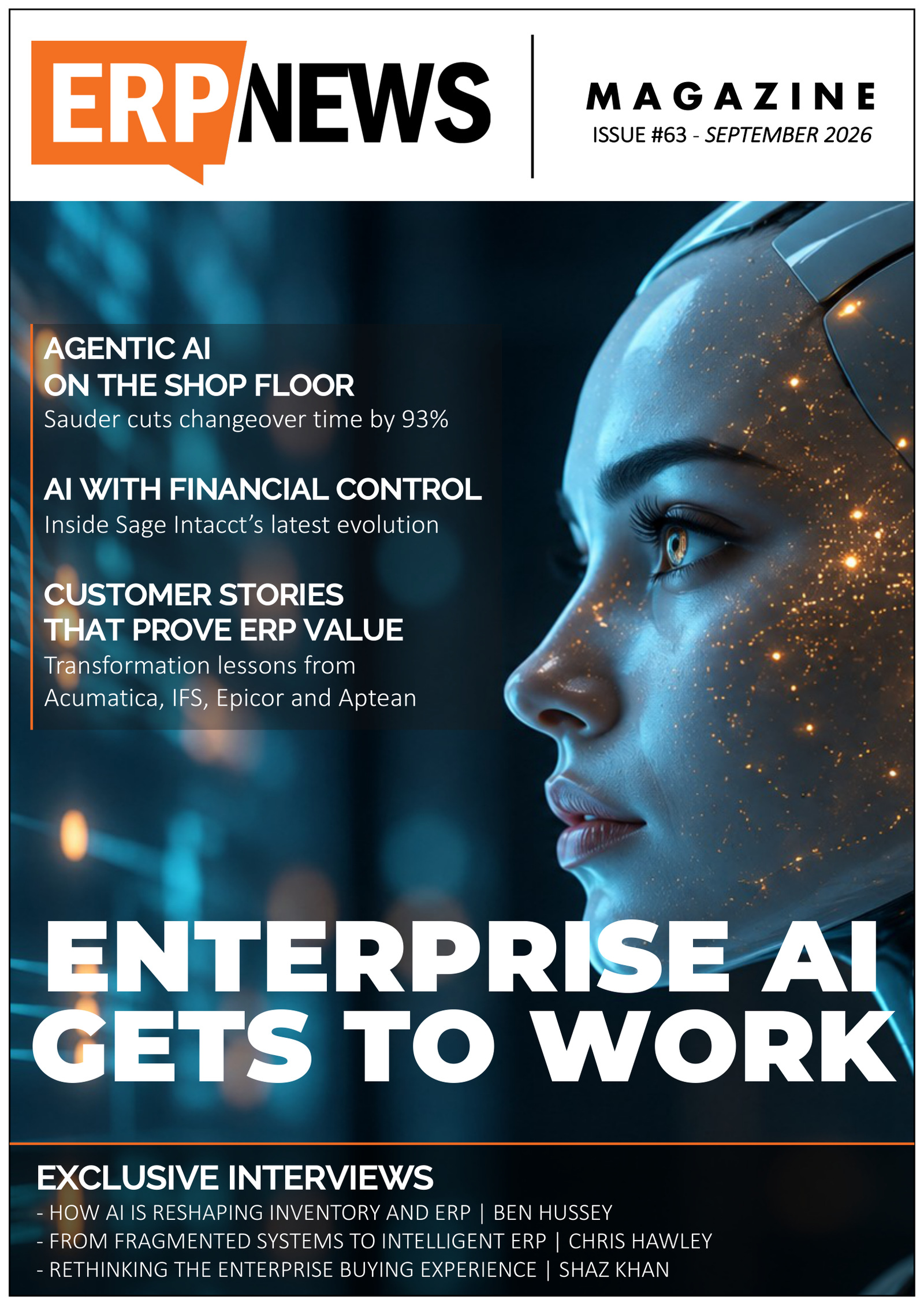 ERP News Magazine Issue 63: Enterprise AI Gets to Work cover
